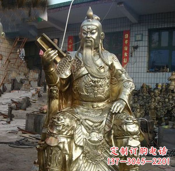 聊城关公武财神铜雕定制