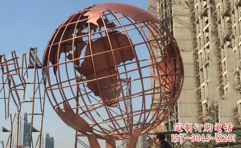 聊城锻铜不锈钢地球雕塑