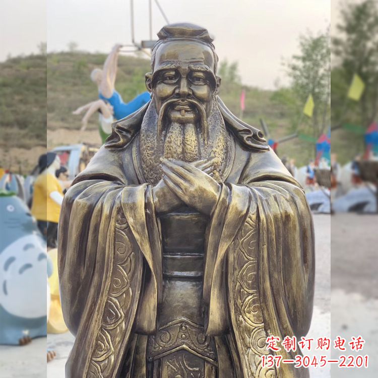 聊城中领雕塑贵族——伟大的孔子雕塑