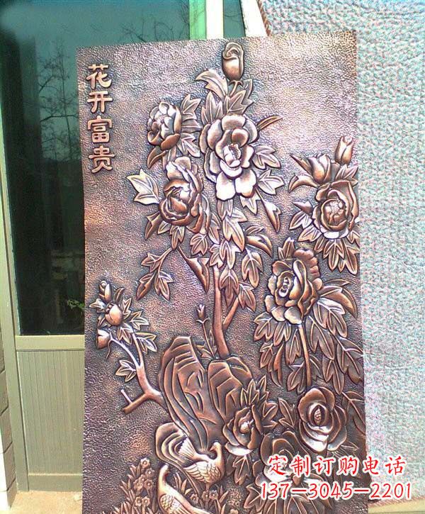 聊城锻铜牡丹雕塑