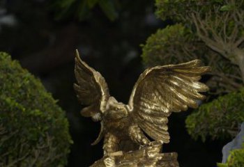 聊城精美大鹏展翅老鹰铜雕