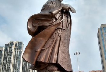 聊城珍贵的雕塑艺术--诸葛亮卧龙先生