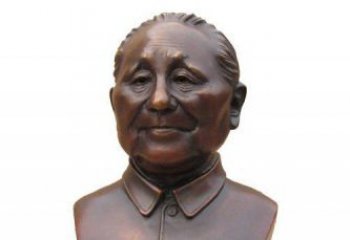 聊城伟人铜雕邓小平胸像