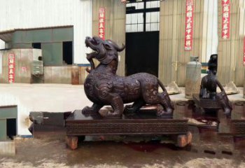 聊城独角兽铸铜雕塑—精雕细琢的艺术瑰宝