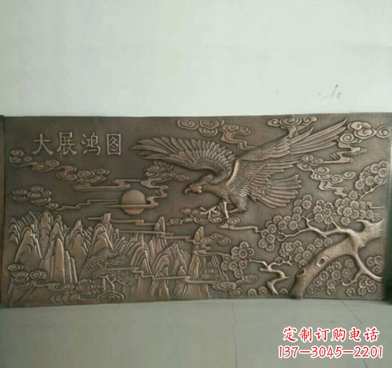 聊城精致锻铜老鹰雕塑