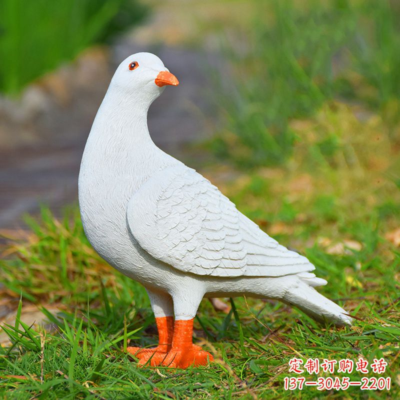 聊城和平鸽雕塑传递和平与希望的象征