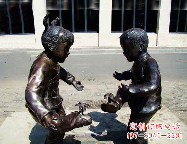 聊城中领雕塑 | 专业高端儿童铜雕