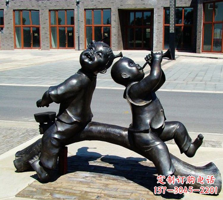 聊城儿童玩耍童趣铜雕