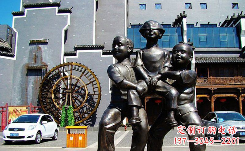 聊城精美儿童小品铜雕