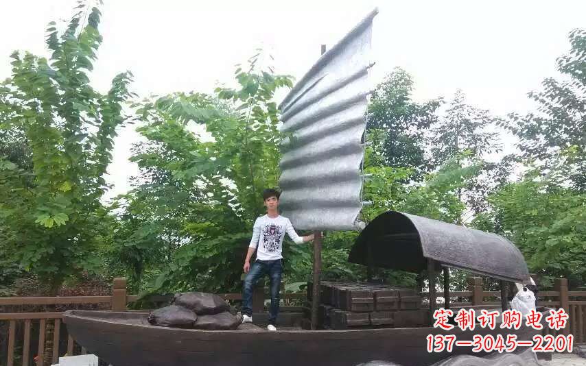 聊城帆船景观铜雕