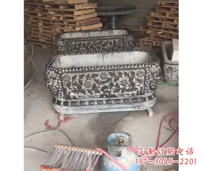 聊城仿古石水缸雕塑