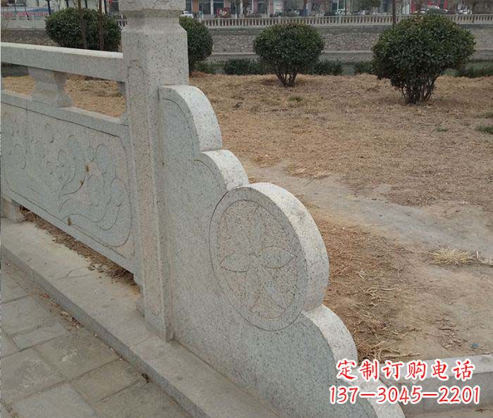 聊城精美仿古护城河石雕栏板