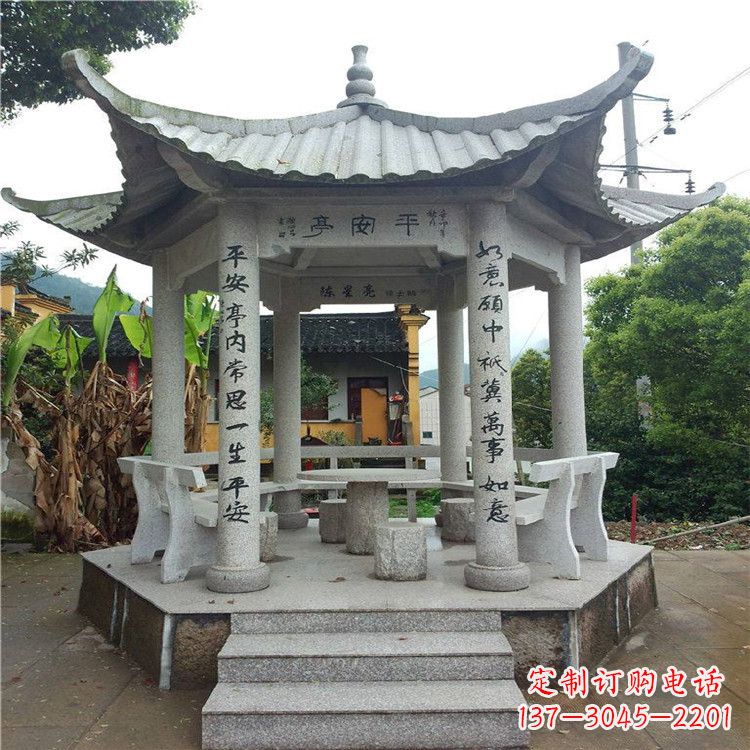 聊城精美大理石凉亭雕塑