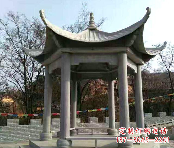 聊城仿古六角凉亭石雕