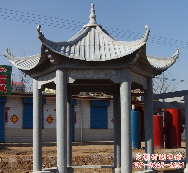 聊城精美仿古石雕凉亭