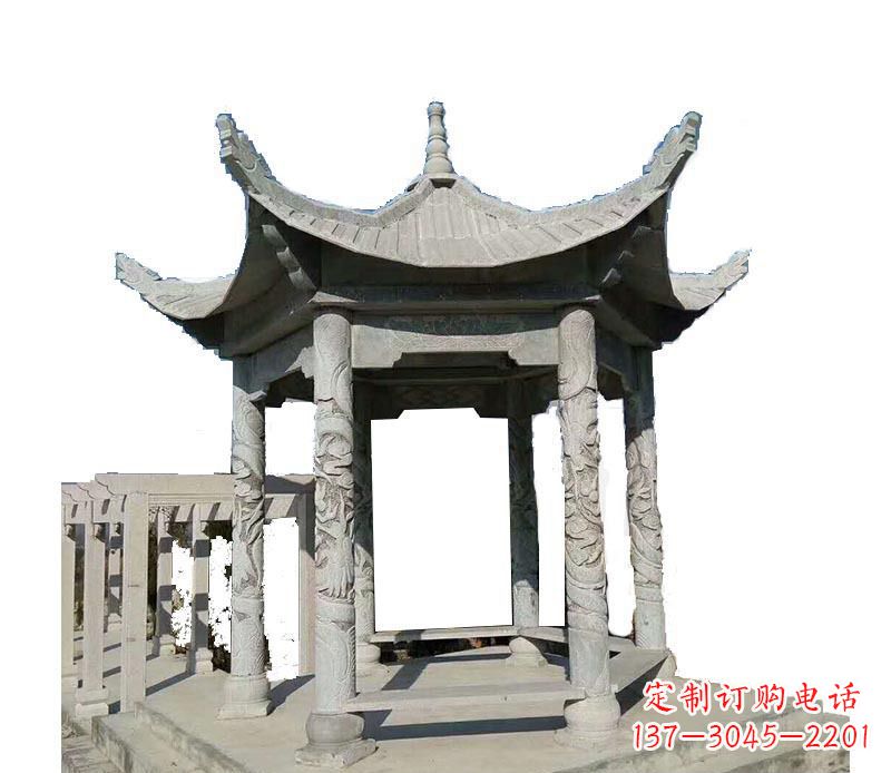 聊城传统风格凉亭石雕