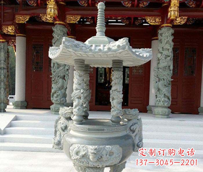 聊城中国古典仿古龙浮雕香炉雕塑