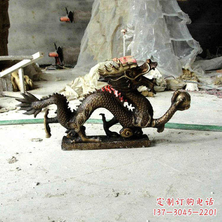 聊城精美仿古龙铜雕塑