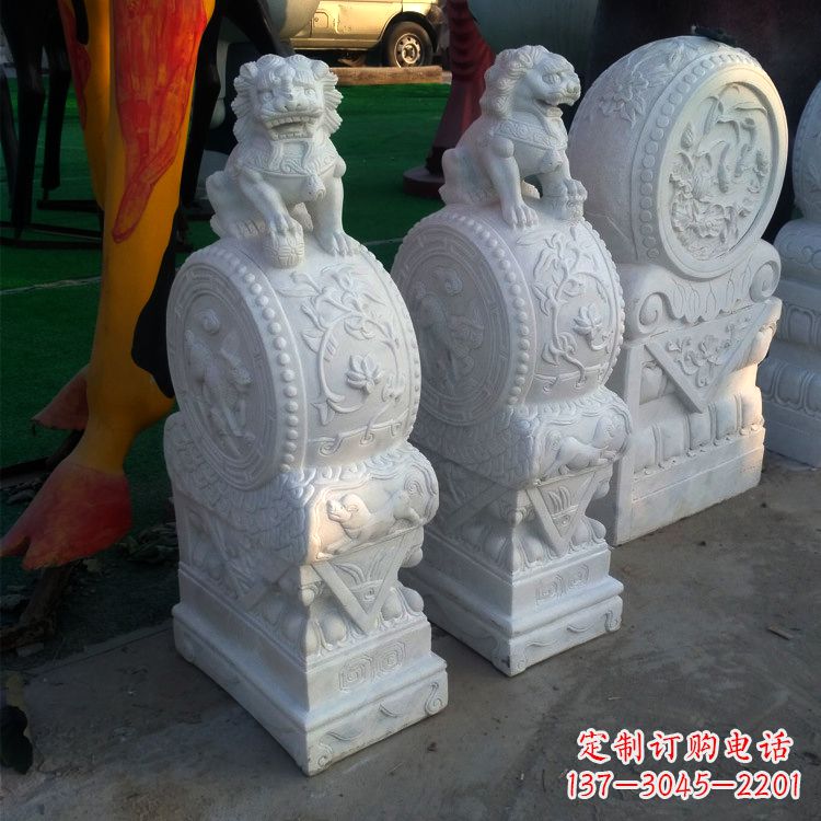 聊城仿古门墩石雕塑