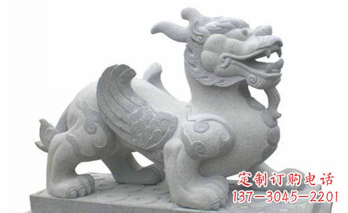 聊城古老貔貅雕塑,带您重拾传统神兽石雕之美