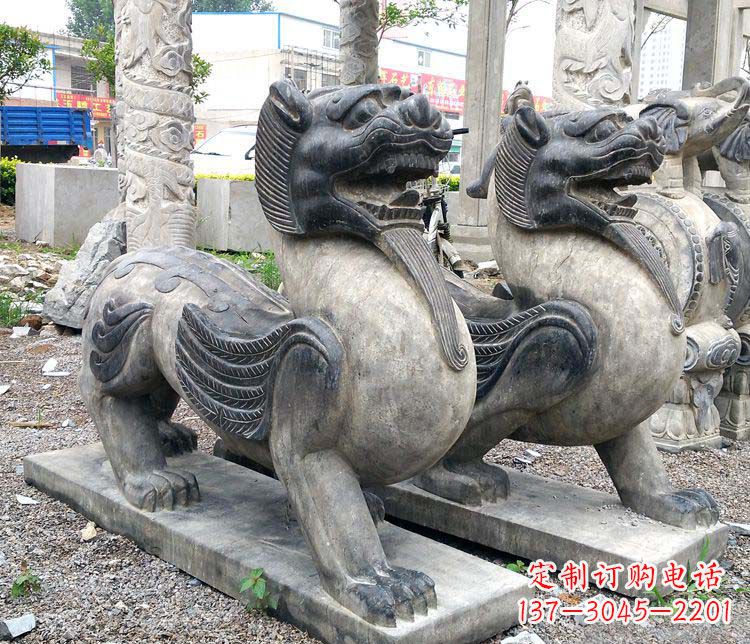 聊城仿古貔貅门口招财石雕