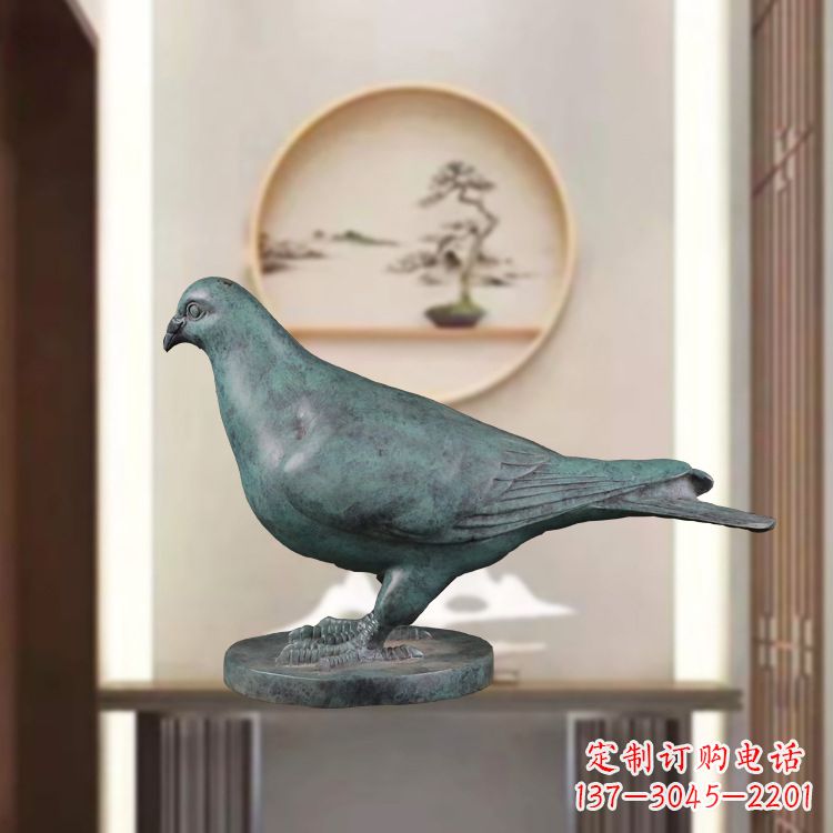 聊城仿古青铜鸽子动物雕塑摆件