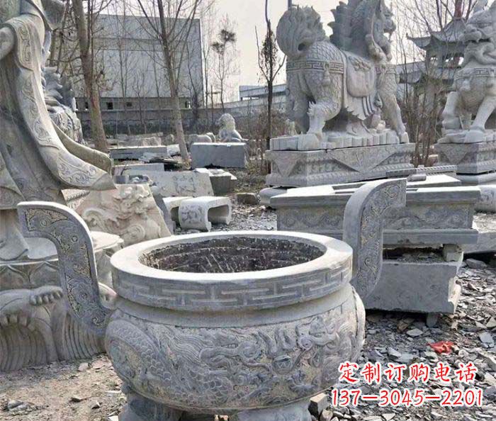 聊城仿古精美石雕香炉
