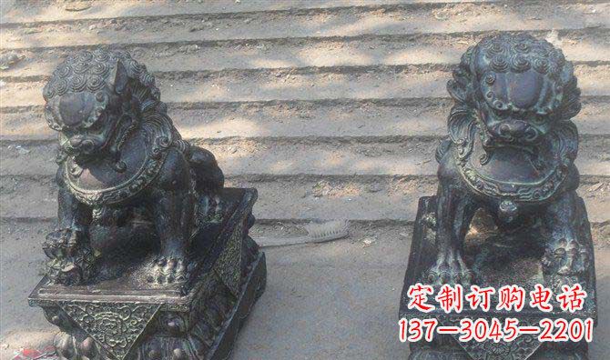 聊城艺术级仿古狮子铜雕