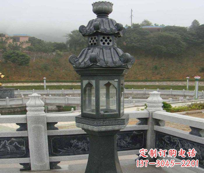 聊城仿古石灯公园景观石雕