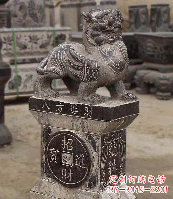 聊城仿古石雕貔貅雕塑