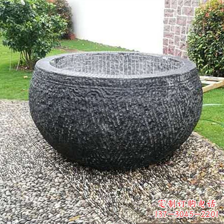 聊城仿古石雕水缸