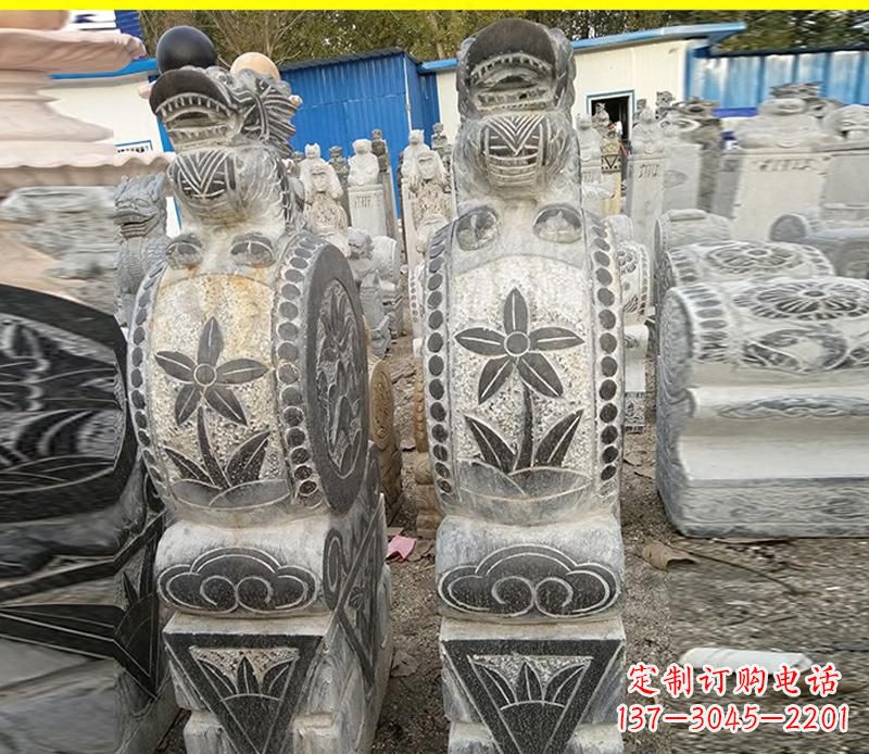 聊城仿古石门墩雕塑,传承历史文化