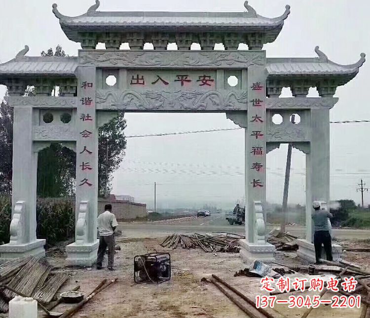 聊城仿古石牌坊石雕