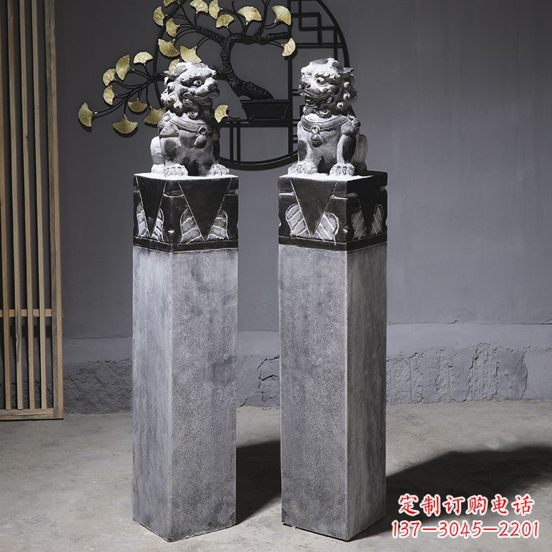 聊城仿古石狮子雕塑