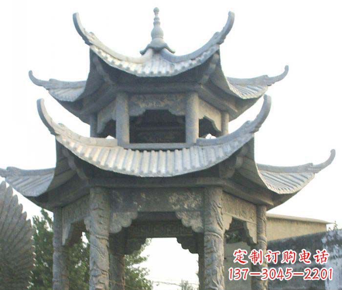 聊城仿古双层石雕凉亭