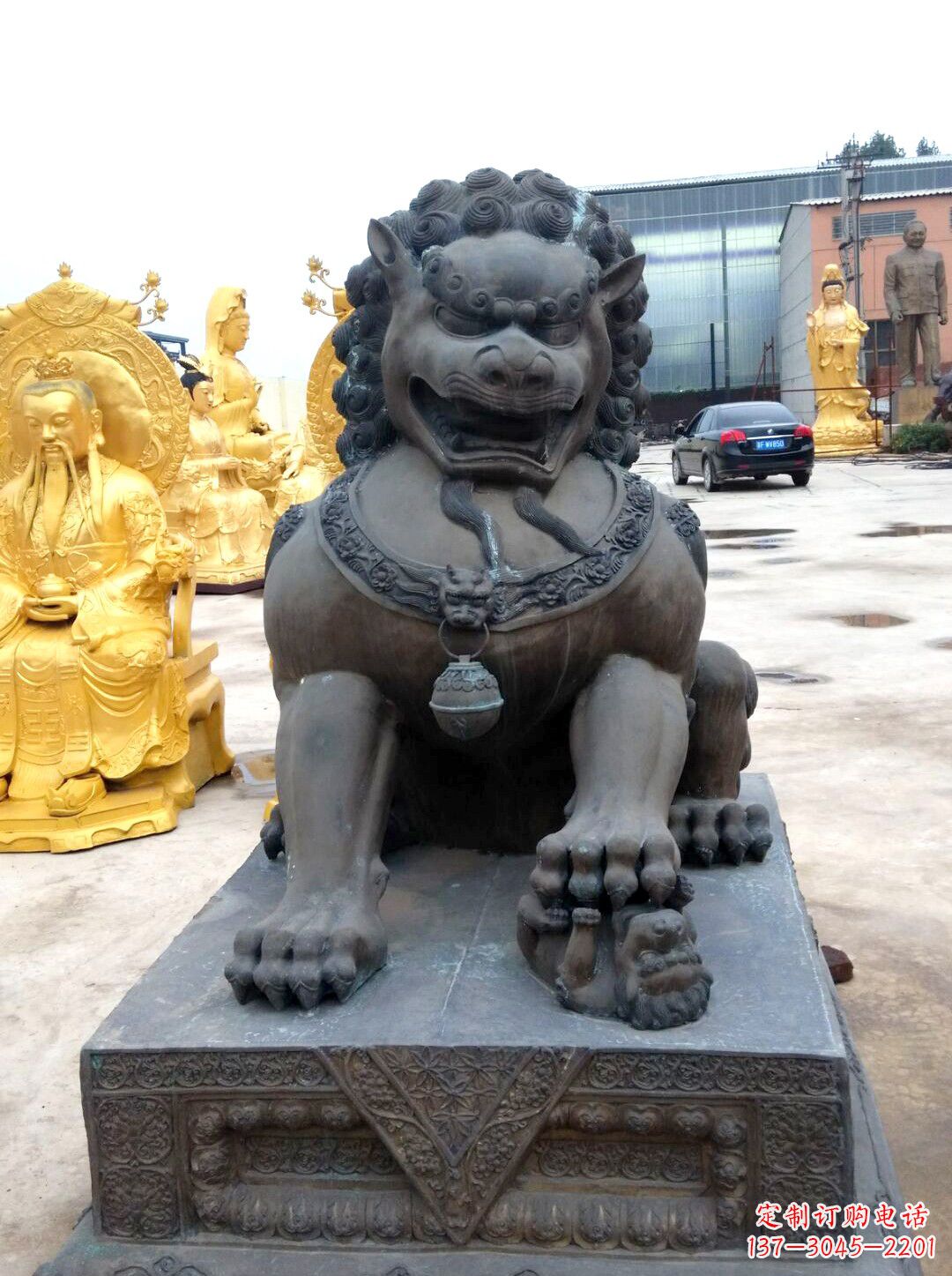 聊城精美仿古铜狮子雕塑