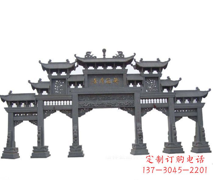 聊城产品名称仿古牌坊石雕
