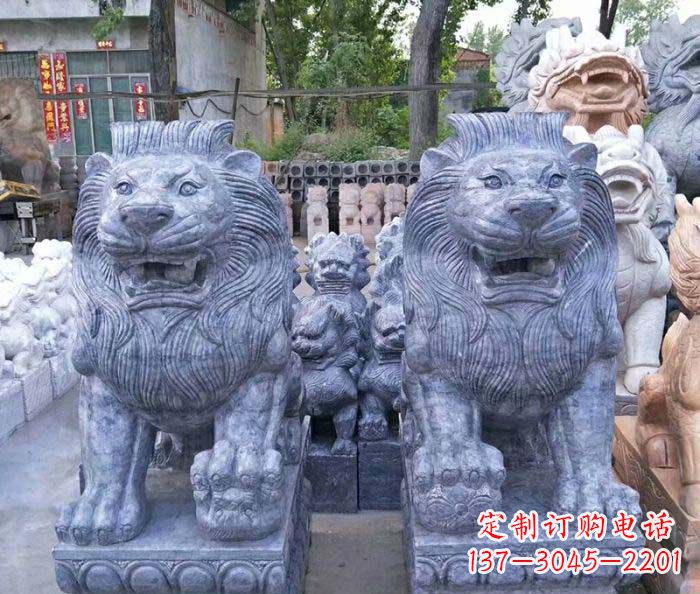 聊城仿古欧式石雕狮子