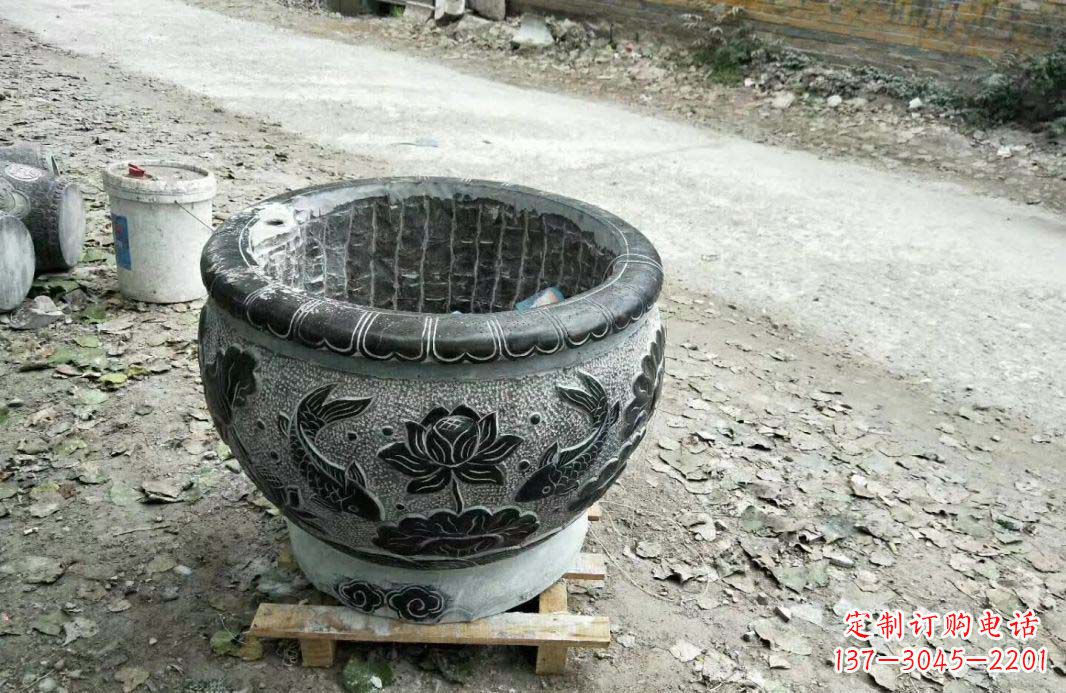 聊城高雅的仿古圆形水缸石雕
