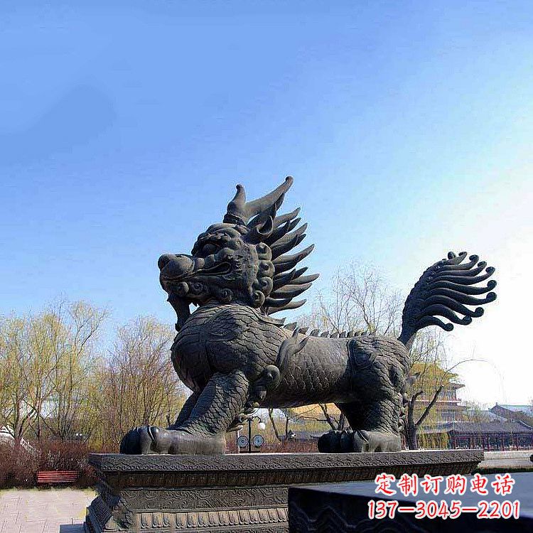 聊城古典麒麟雕塑,精美绝伦