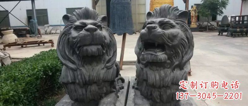 聊城玻璃钢狮子雕塑