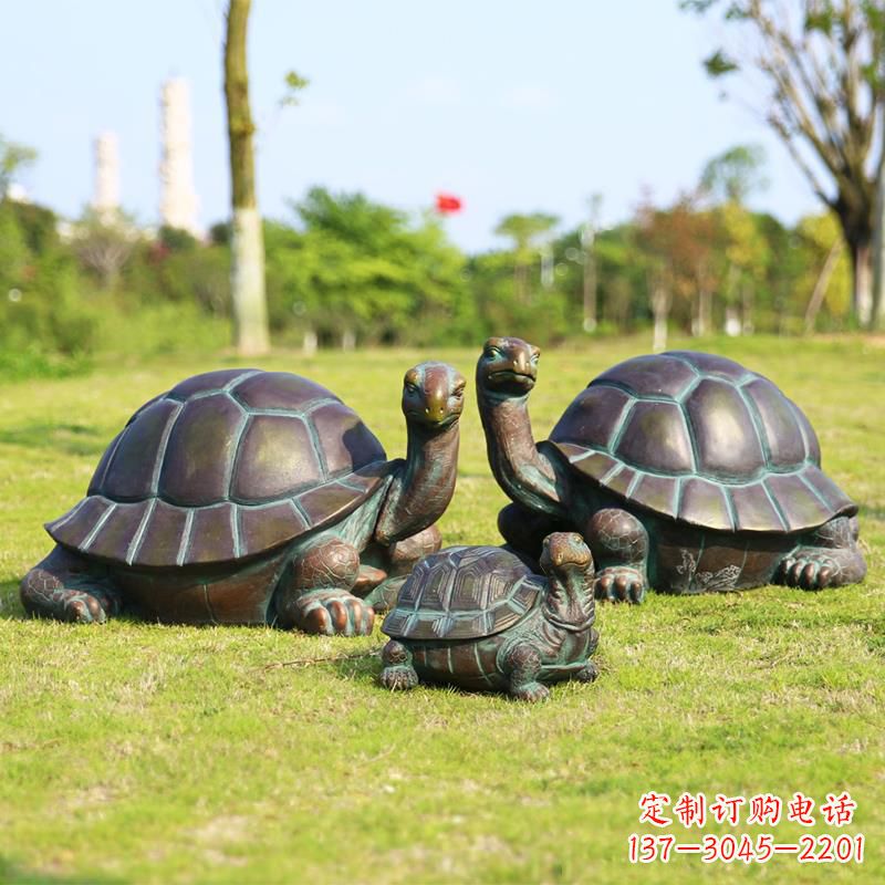 聊城仿铜做工精美的乌龟雕塑摆件