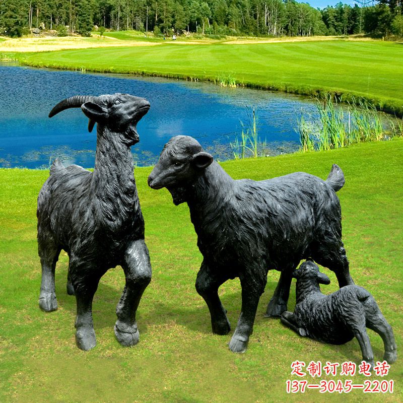 聊城仿真黑山羊雕塑
