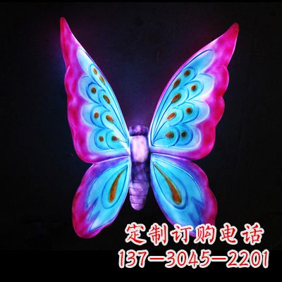 聊城仿真蝴蝶_大号粉色发光款73x50x30