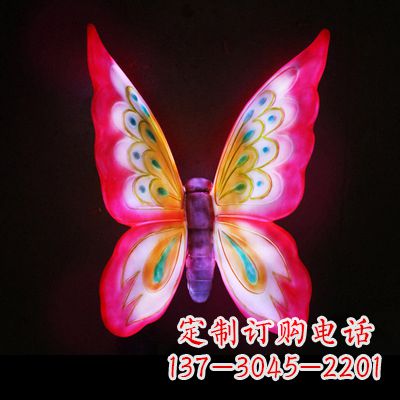 聊城定制发光蝴蝶雕塑