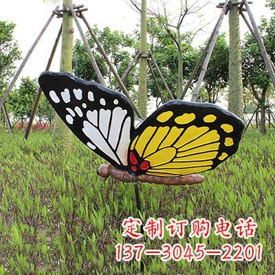 聊城 黄白黑款蝴蝶雕塑