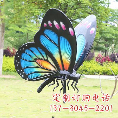 聊城蓝蝴蝶雕塑-让你的室内空间焕发生机