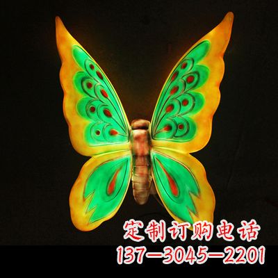聊城闪耀蝴蝶，精致灯光雕塑