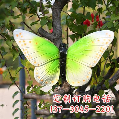 聊城浅绿色蝴蝶雕塑