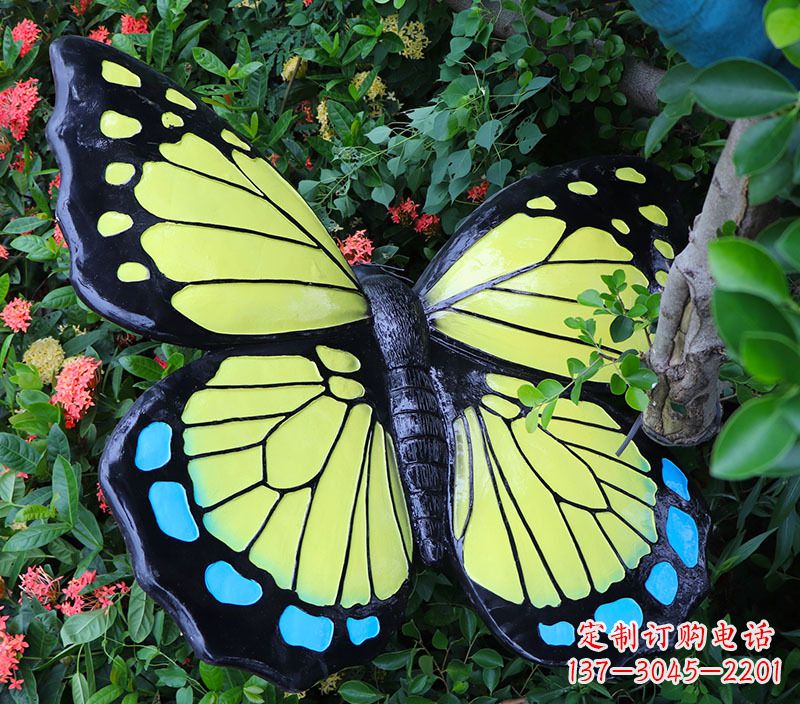 聊城玻璃钢蝴蝶雕塑